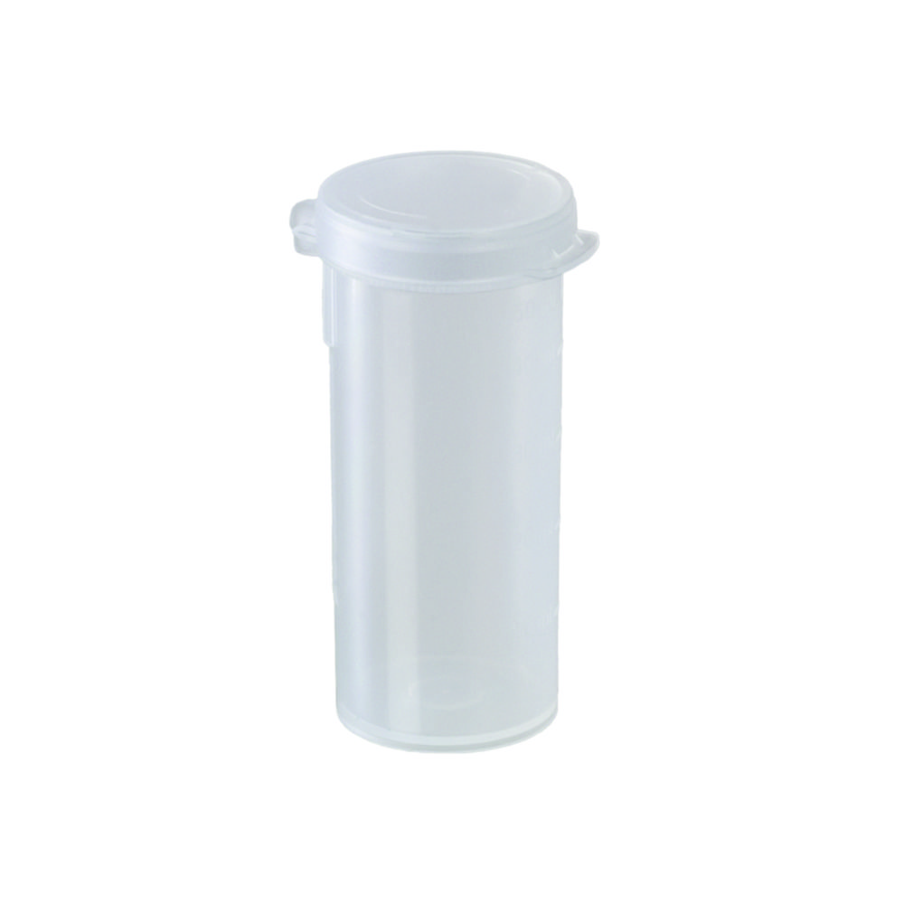 Probenbecher, PP, mit Beschriftungsfeld und Skala | Nennvolumen: 50 ml