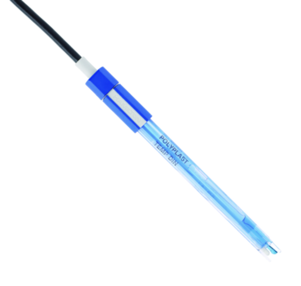 pH-Elektroden Polyplast | Typ: Polyplast Temp DIN, pH-Bereich: 0 ... 14, Temperatur: 0 ... 60 °C