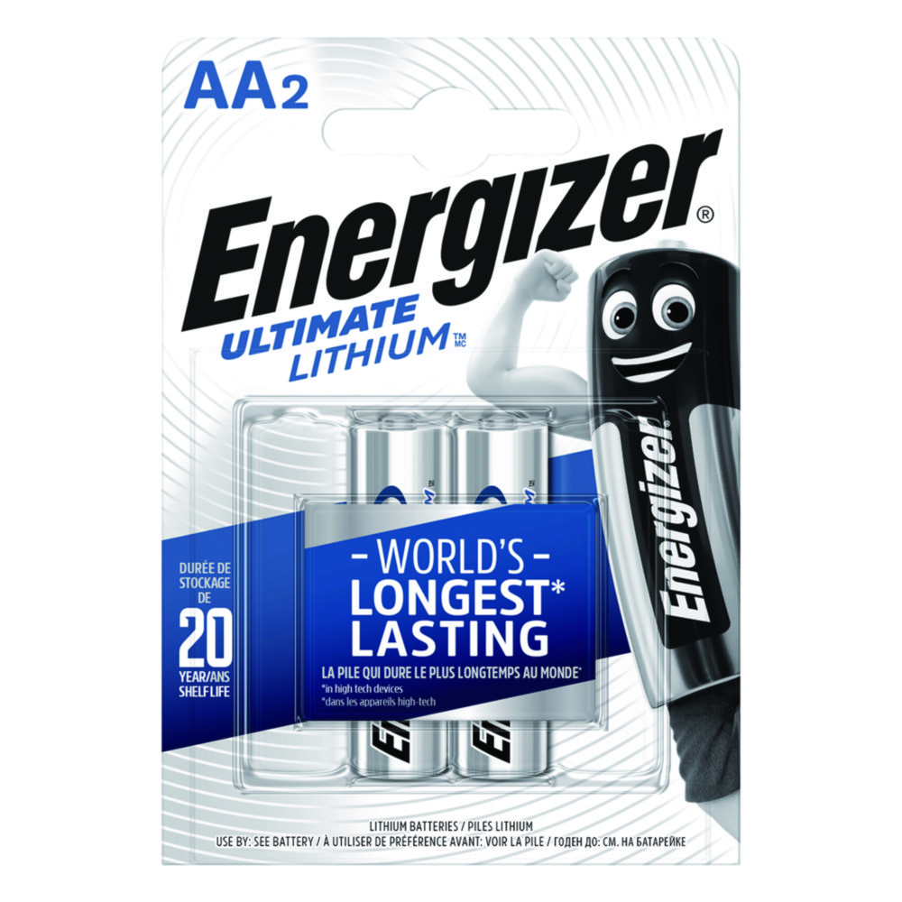 Batterien, Lithium Rundzellen Energizer® | Typ: FR6/L91/AA/Mignon, Volt: 1.5