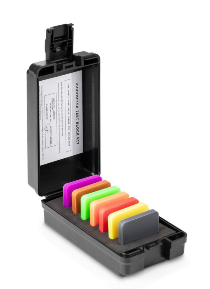 Härtevergleichsplatten für Shore-Härteprüfgeräte HB / HD