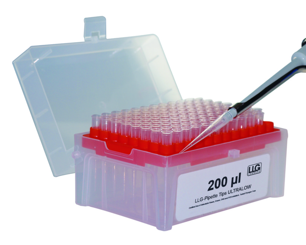 LLG-Pipettenspitzen ULTRALOW, im Rack