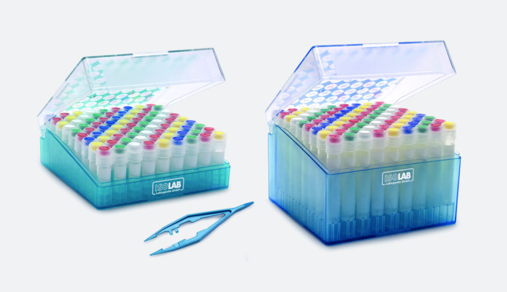 Kryoboxen, PC, für Mikrozentrifugenröhrchen