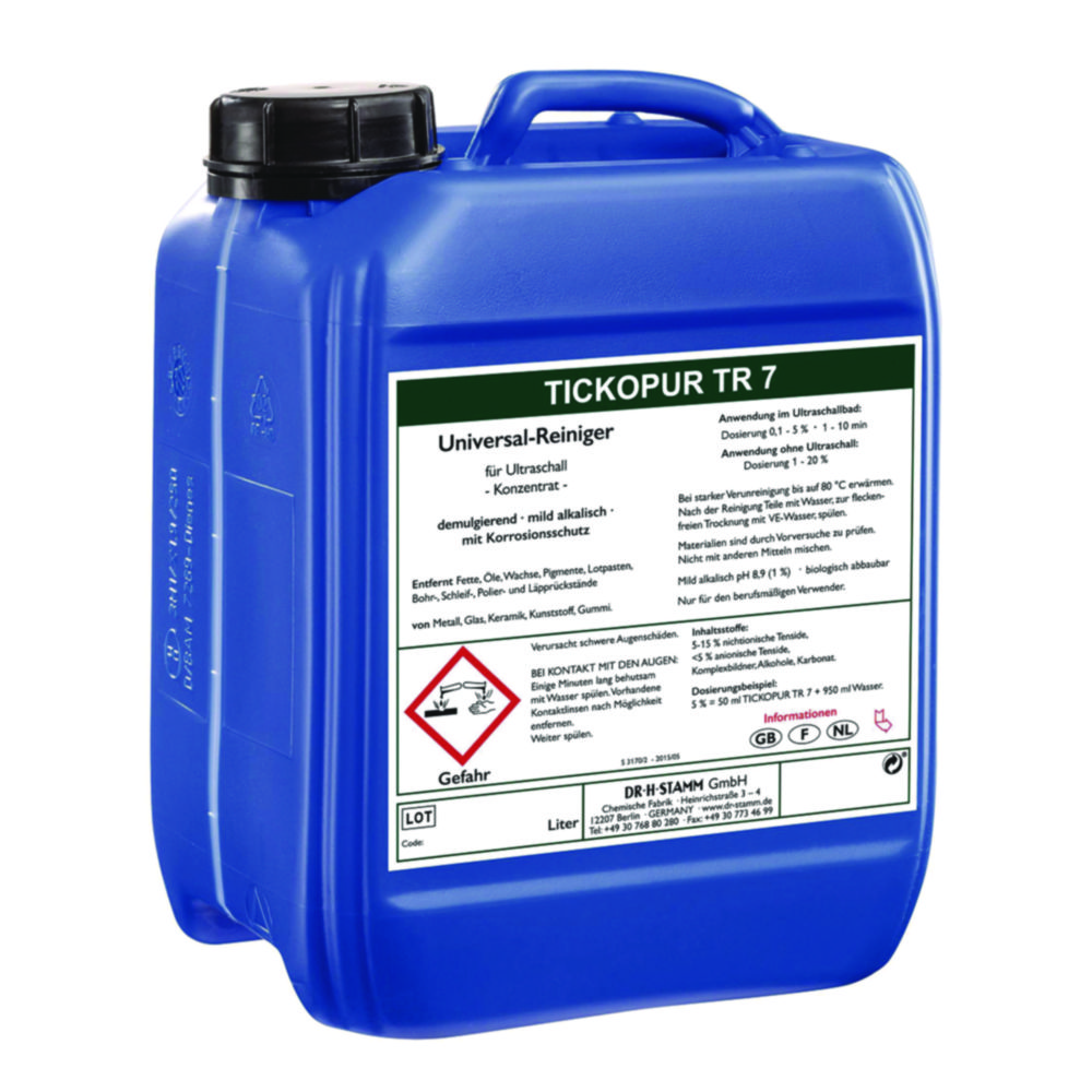 Ultraschallreinigungsmittel TICKOPUR TR 7 | Inhalt l: 5