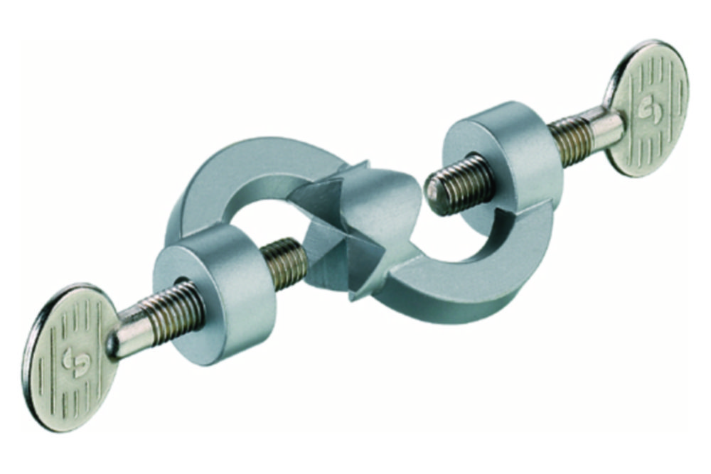 Doppelmuffe, Zinkdruckguss, mit Messingschrauben | Max. Ø Stab: 16 mm