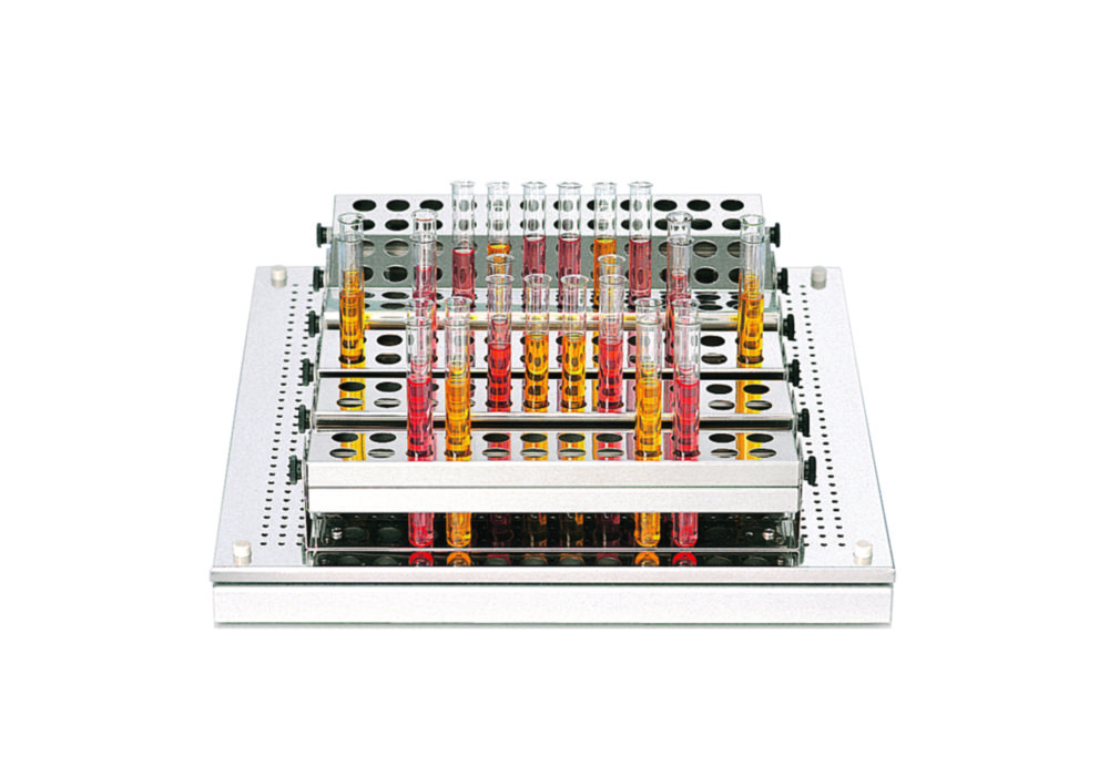 Einsatzgestell für Schütteltablare, Edelstahl