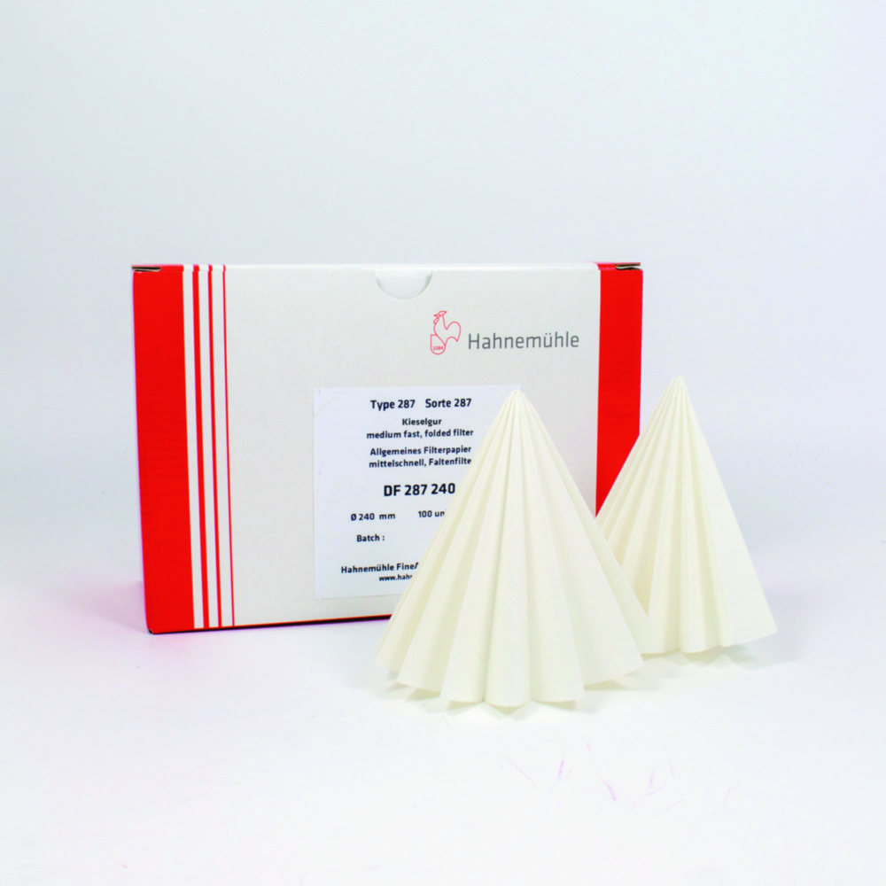 Kieselgur Filtrierpapier 287, Faltenfilter