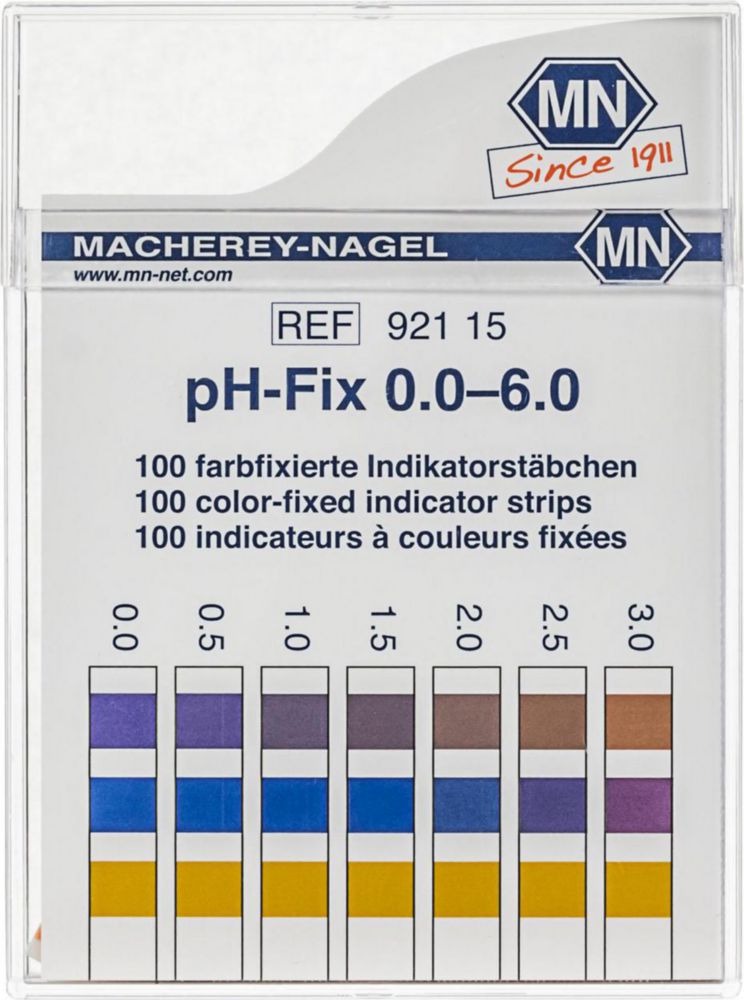 Universal-pH-Fix-Indikatorstäbchen | Bereich pH: 0,0 ... 6,0