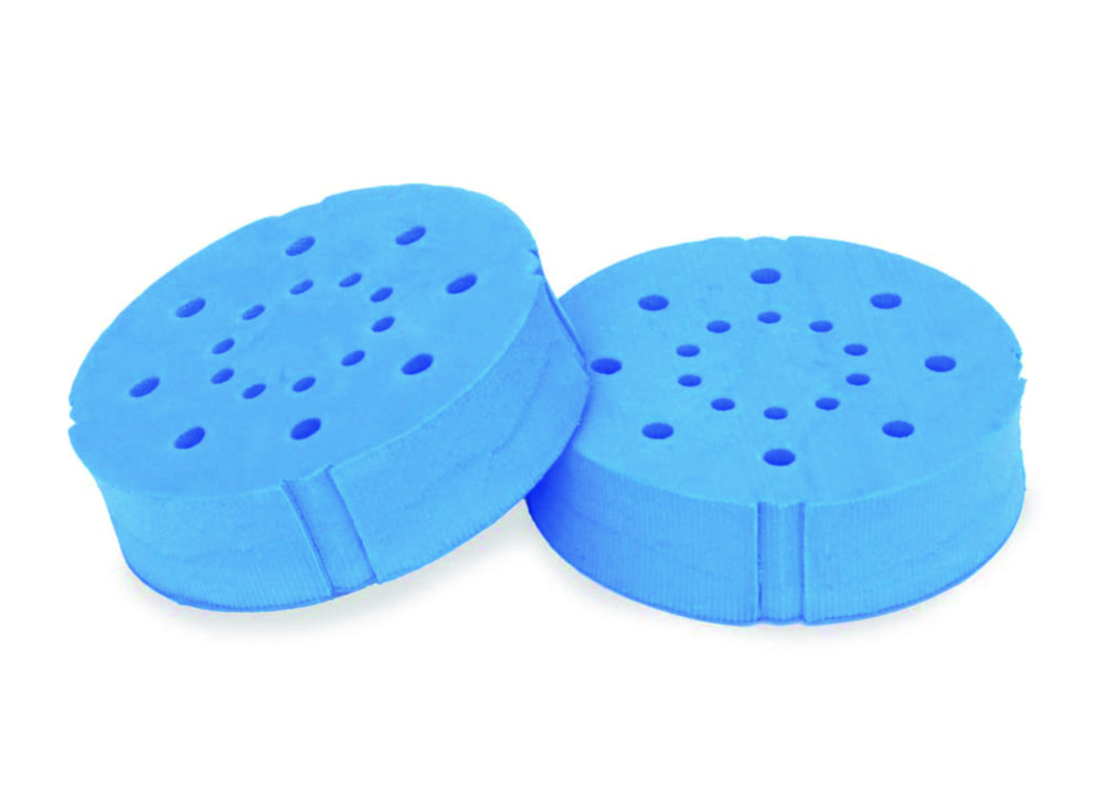 Schaumeinsätze für Mini Vortex Mixer | Beschreibung: Röhrchenhalter-Kit (je 1 x 9-13 mm, 14-19 mm, 20-25 mm, ohne Bohrung, Einsatzhalterung und 2 x Gurte)