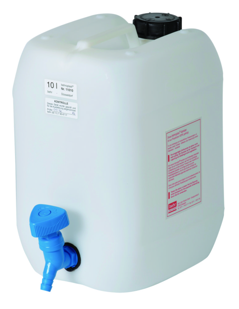 Kanister behroplast® mit Hahn, HDPE