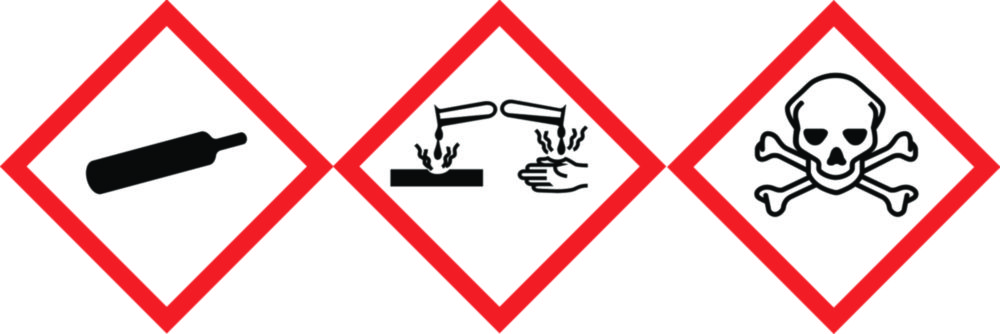 LLG-GHS Etiketten, selbstklebend, Rolle in Spenderbox | Typ: GHS 01, Beschreibung: Achtung, Symbol: explodierende Bombe