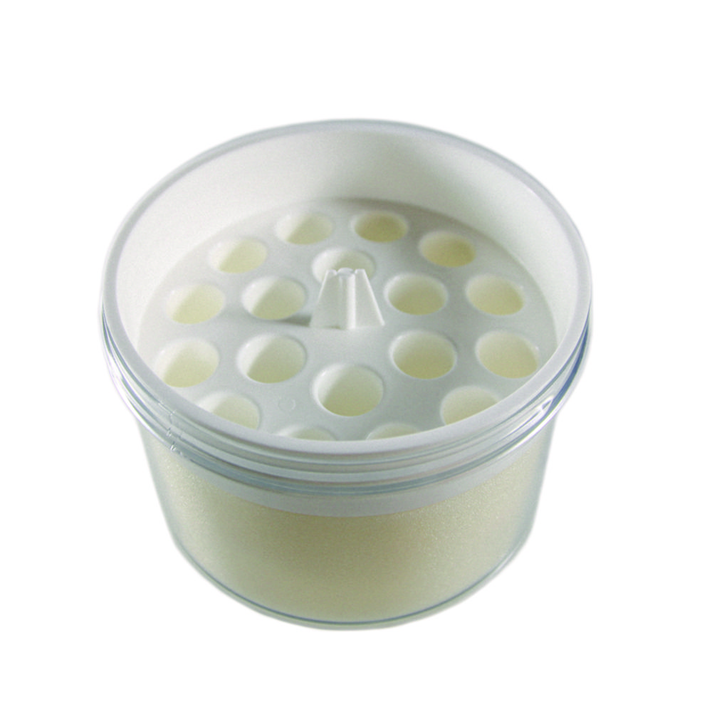 LLG-Gefrierbehälter | Beschreibung: LLG-Gefrierbehälter, Anzahl Gefäße: 18, Für Röhrchen: 1,0/1,8 ml