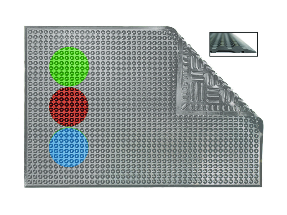 Arbeitsplatzmatte Hygiene grey