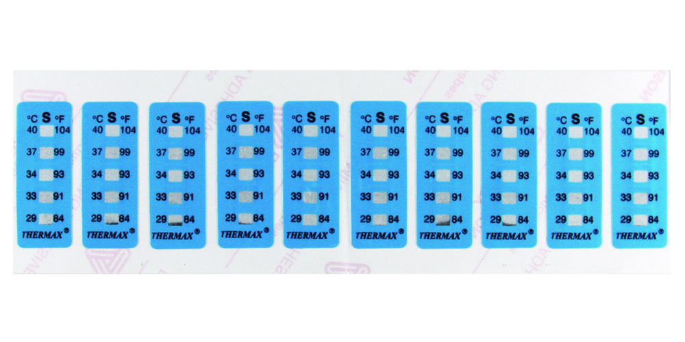 Temperaturmessstreifen Thermax®, irreversibel, 5 Temperaturen