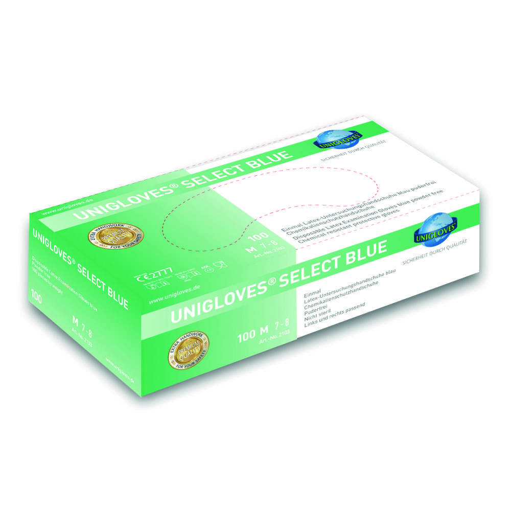 Einmalhandschuhe Select Blue, Latex