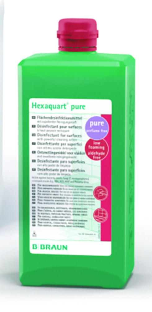 Flächendesinfektionsmittel Hexaquart® pure | Typ: Hexaquart® pure, Inhalt: 1000 ml, Verpackungsart: Flasche