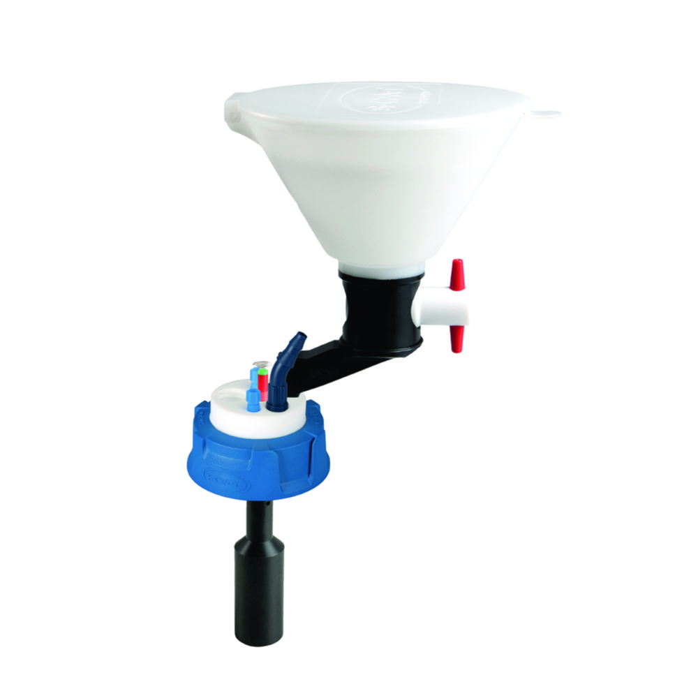 SafetyWasteCaps mit Sicherheitstrichter und Füllstandskontrolle