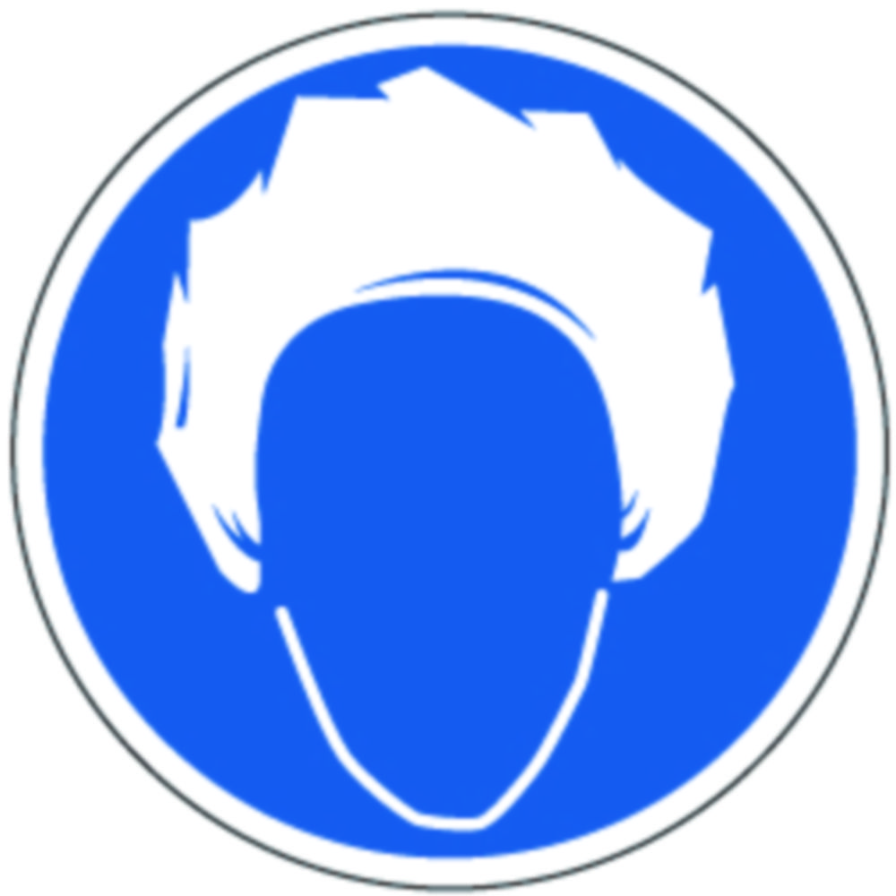 Gebotszeichen | Beschreibung: Schutzhaube tragen, Ø mm: 100