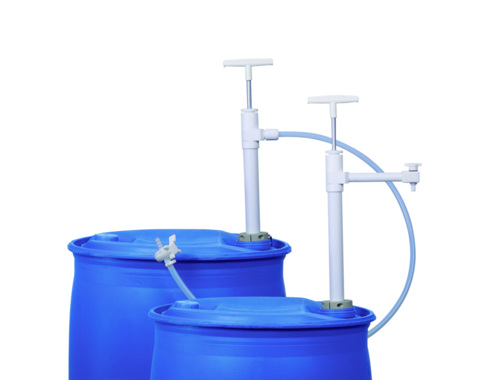 Fasspumpe, PTFE, mit Auslaufschlauch