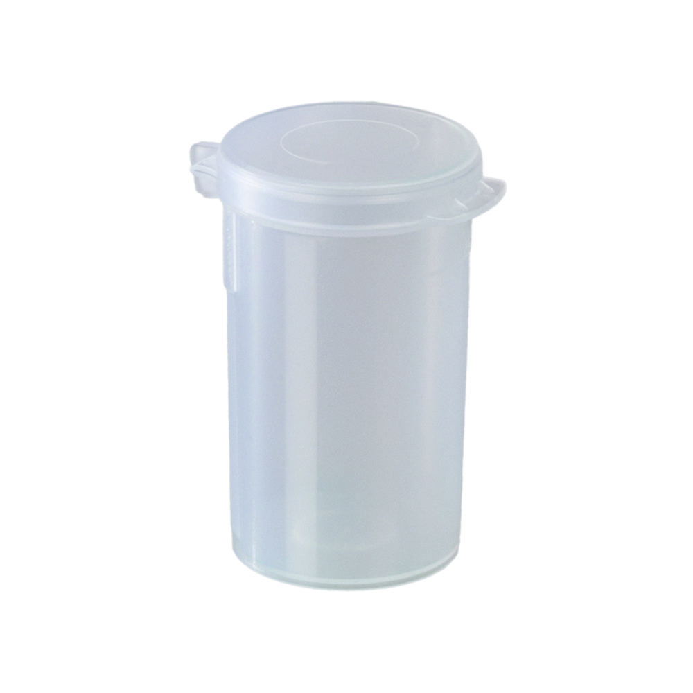 Probenbecher, PP, mit Beschriftungsfeld und Markierung bei 80 ml | Nennvolumen: 90 ml