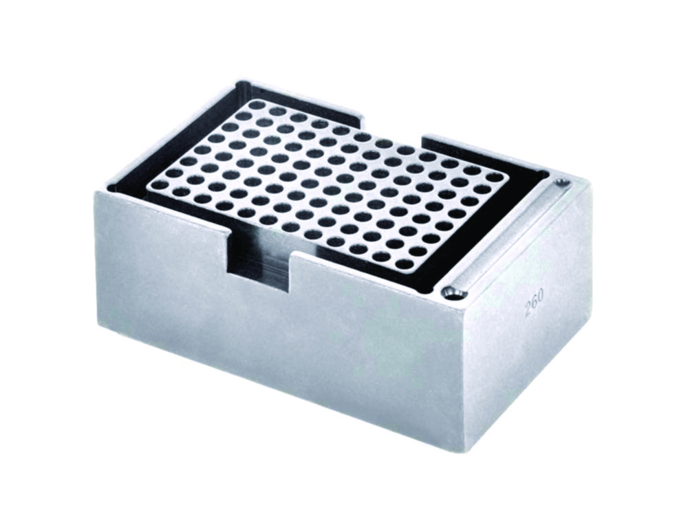 Blöcke für PCR-Gefäße und 96-/384-Well-Platten für Blockthermostate