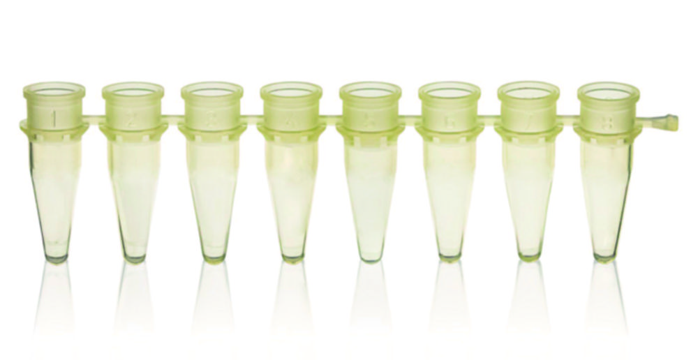 PCR-Gefäße 8er-Strips, PP, ohne Deckel | Nennvolumen: 0.2 ml