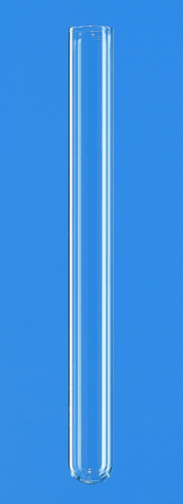 Kulturröhrchen, Natron-Kalk-Glas, mit glattem Rand