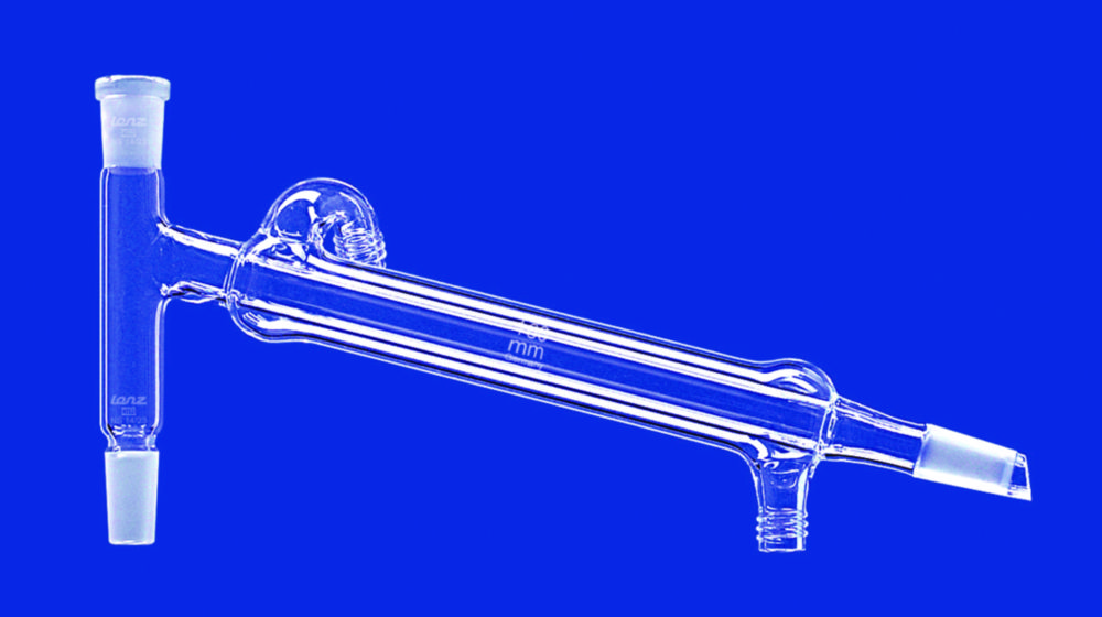 Destillierbrücken mit Liebig-Kühler und GL-Anschluss, DURAN®-Rohr