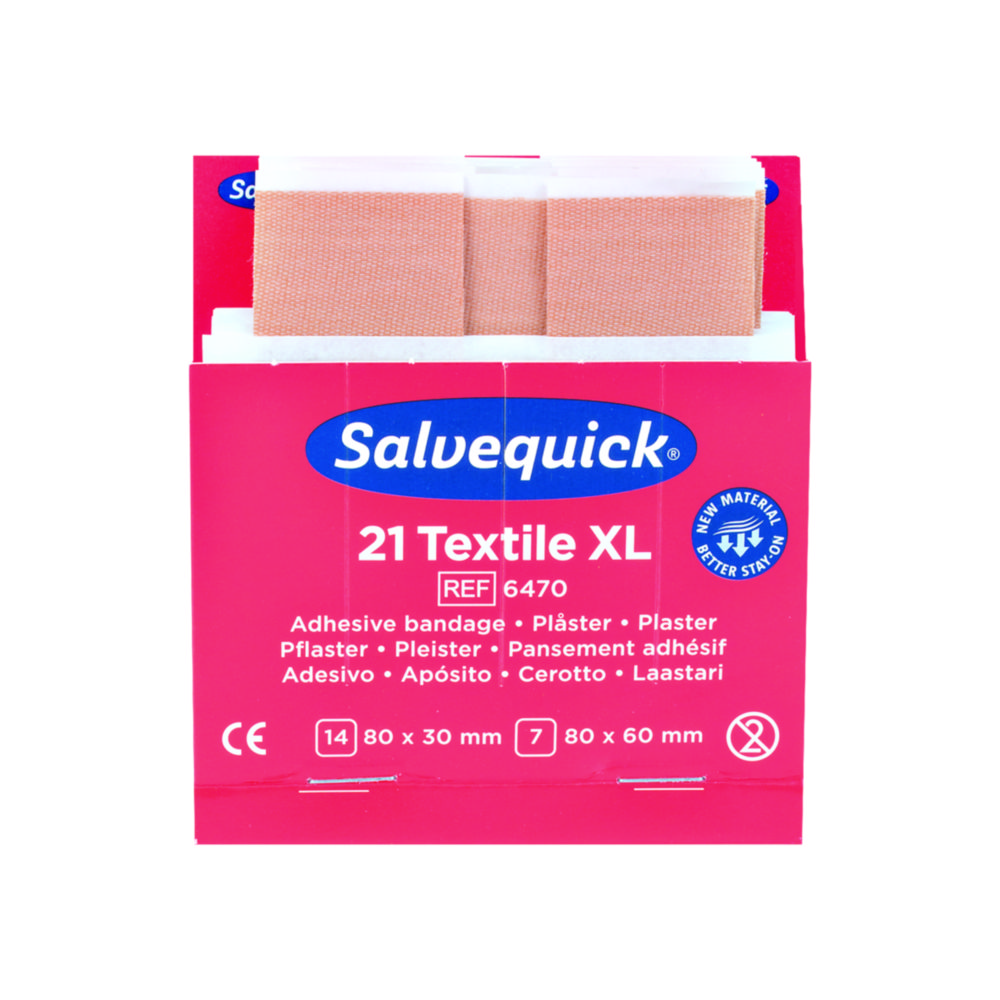 SALVEQUICK® Pflaster-Strips | Beschreibung: SALVEQUICK® Wundpflasterabschnitte, elastisch - Refill 6470