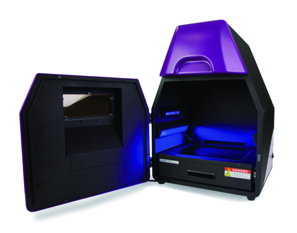 Gel-Dokumentationssystem omniDoc | Typ: OMNIDOC, Beschreibung: mit 620 nm (EtBr) Emissionsfilter, 312 nm UV Transilluminator und USB Anschluss