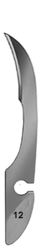 Skalpellklingen, nicht steril | Typ: 12