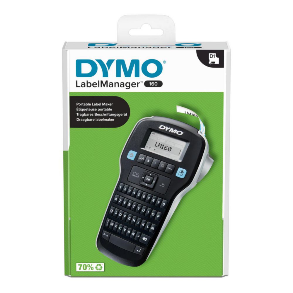 Etikettendrucker DYMO® LabelManager™ 160 | Typ: DYMO® LabelManager™ 160, Etikettenbreite: 6 ... 12 mm