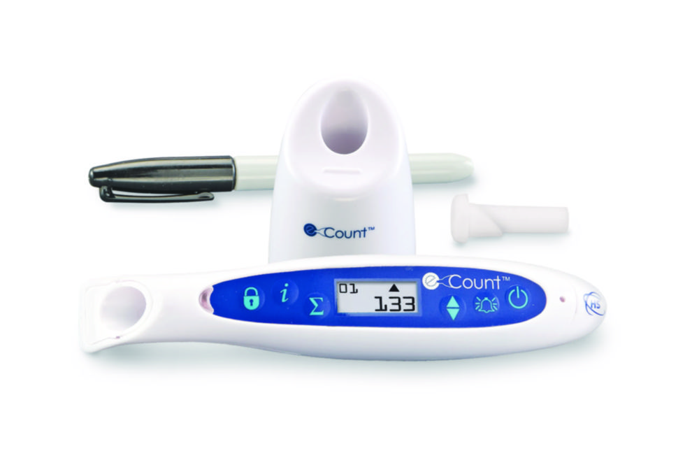 Kolonienzähler eCount™ | Typ: Kolonienzähler eCount™ inkl. Sharpie® Permanentmarker (schwarz, feine Spitze) und Ständer