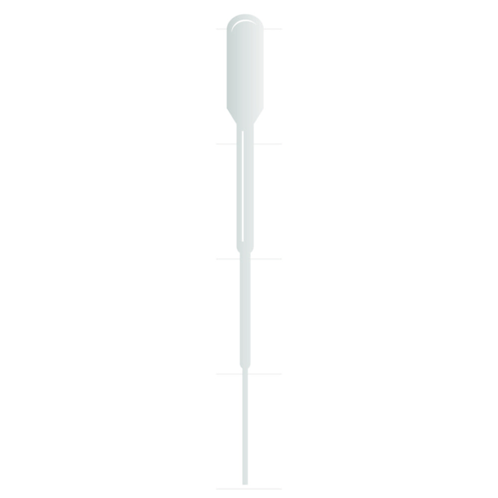 Pipetten Samco™, PE, mit verlängerter, feiner Spitze | Nennvolumen: 1.7 ml, Saugvolumen: 1.0 ml, Länge: 104 mm