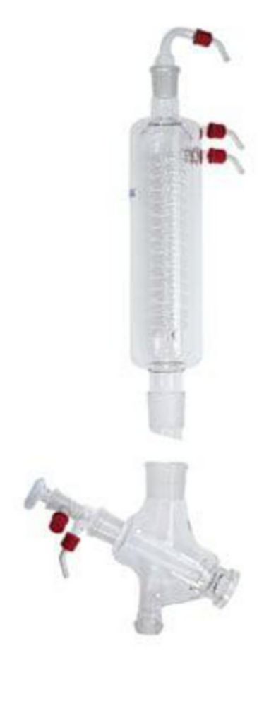 Vertikal-Intensivkühler mit Verteilerstück, für Rotationsverdampfer RV 10/RV 8/RV 3 | Typ: RV 10.3, Kühlfläche: 2000 cm², Kühler: vertikal