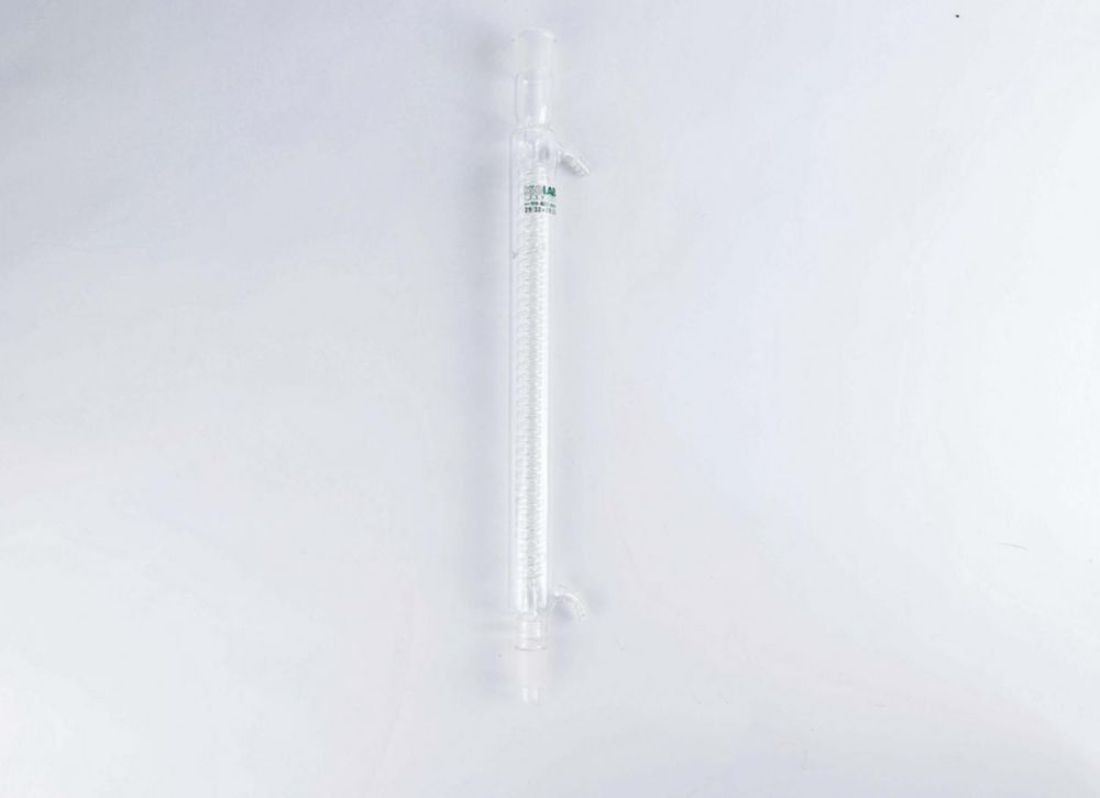 Schlangenkühler, Borosilikatglas 3.3, mit Glasolive | Länge Mantel: 400 mm, Schliffgröße: NS29/32