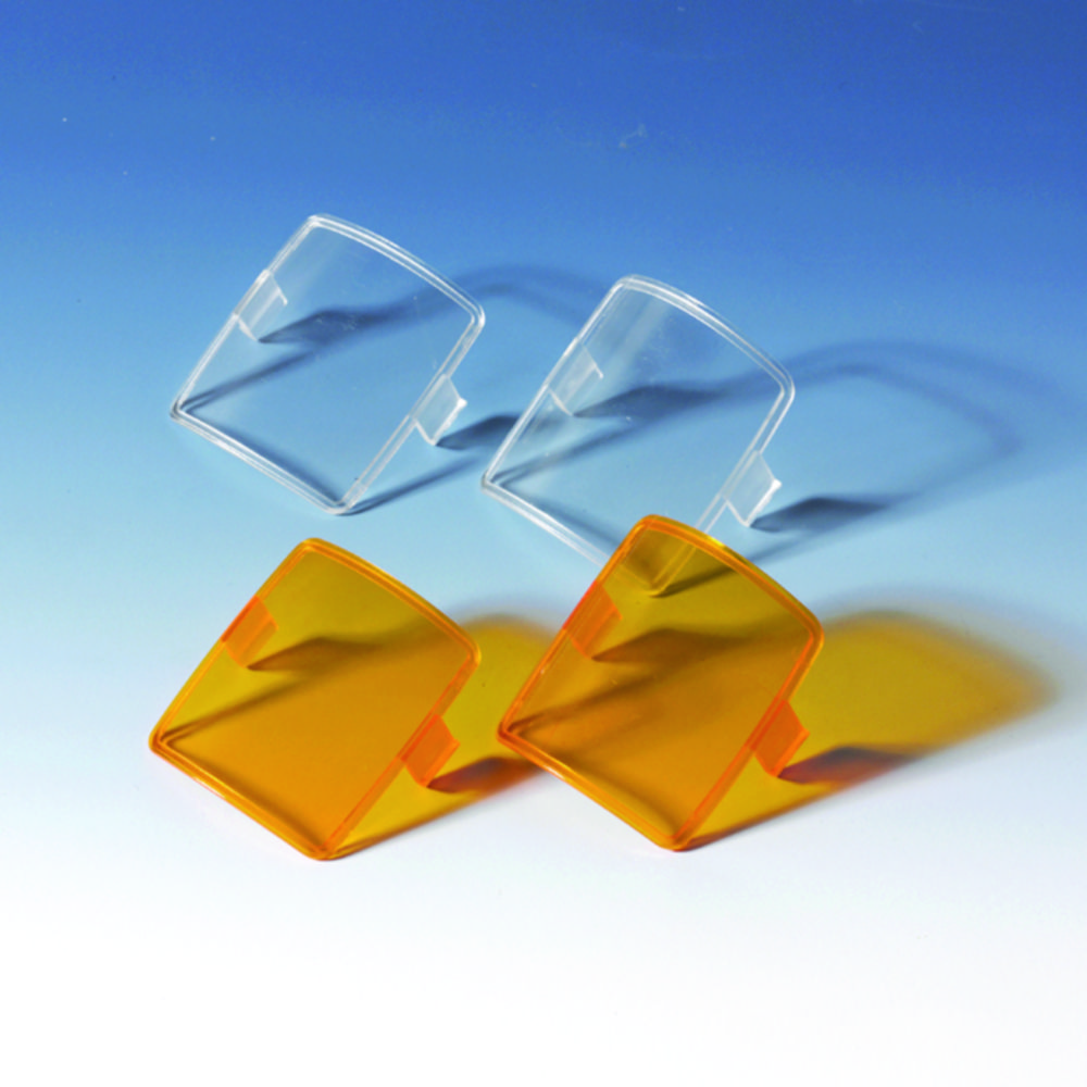 Zubehör für Titrette® | Beschreibung: Sichtfenster, 2 x farblos und 2 x braun