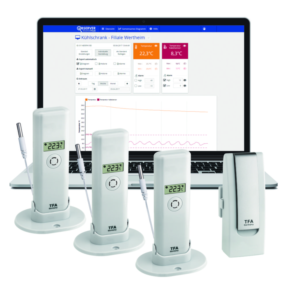 Temperaturmesssystem WEATHERHUB OBSERVER
