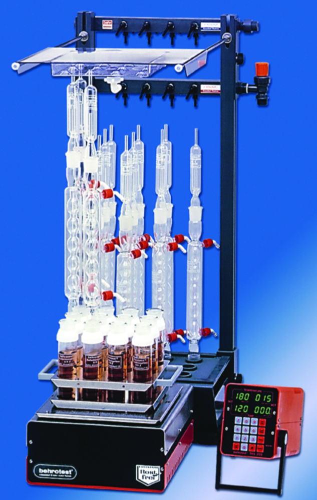 Arbeitsstation SMA-ARM 12 für den Schwermetallaufschluß in max.12 Proben gleichzeitig