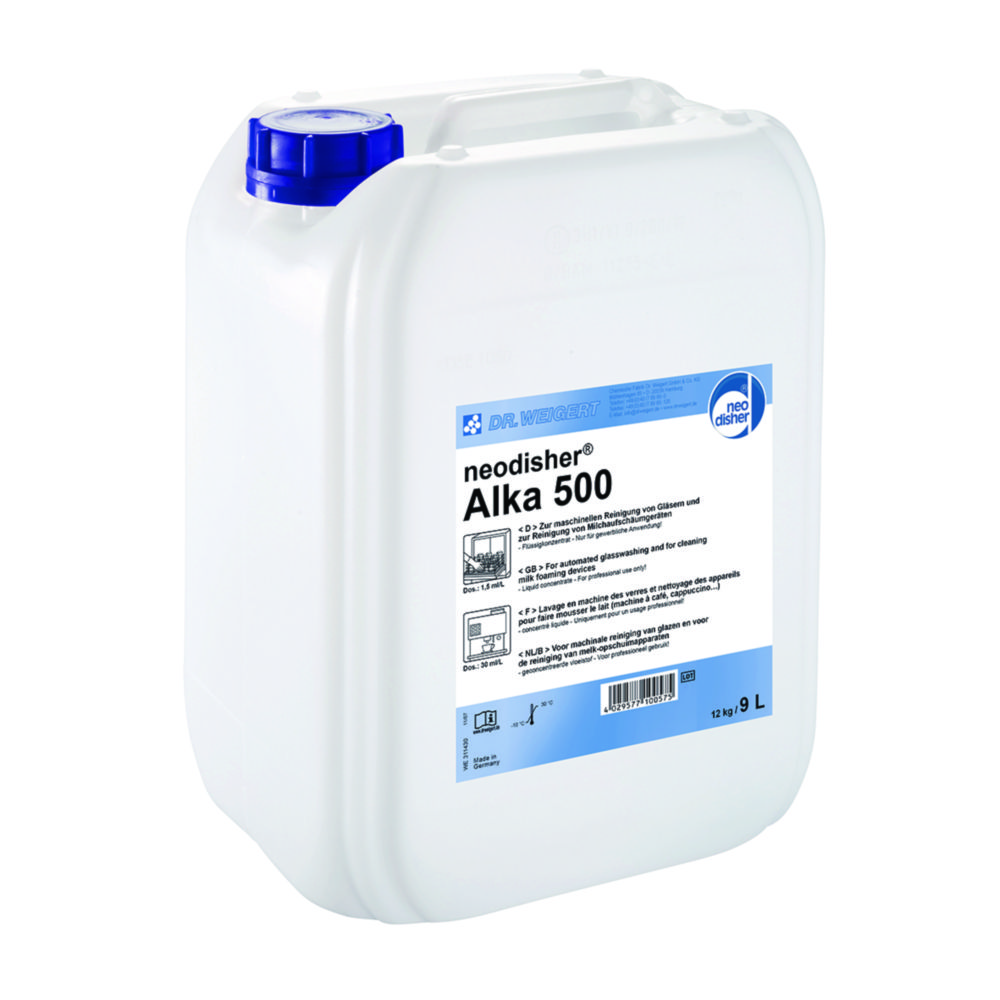 neodisher® Alka 500, 12 kg-Kanister Ätzender alkalischer flüssiger Stoff n.a.g. UN 1719, 8, III, (E)