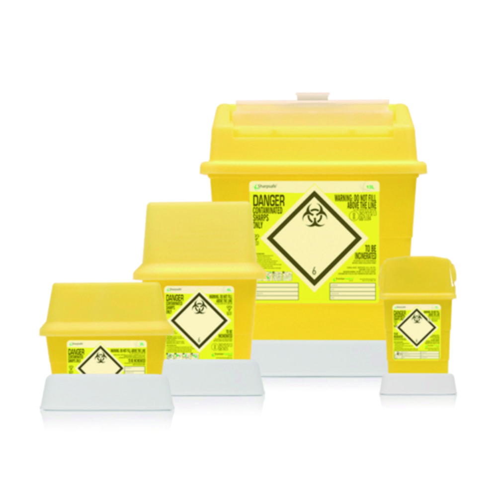 Zubehör für SHARPSAFE® | Beschreibung: Standfuss für 4 l und 7 l Entsorgungsbehälter SHARPSAFE®