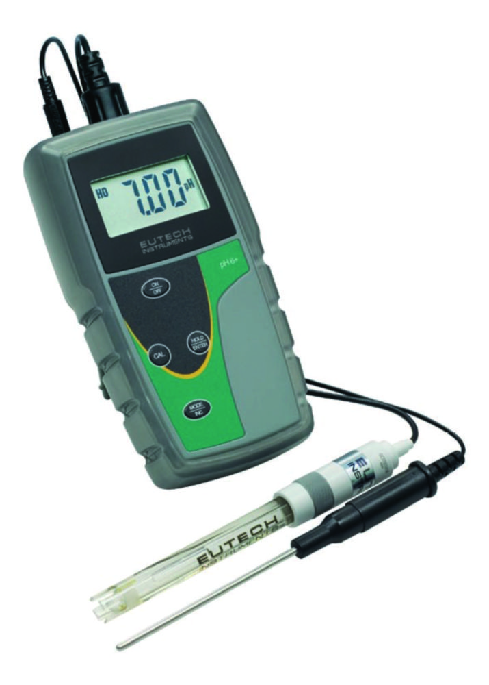 pH-/ mV-/°C-Messgeräte Serie Eutech™ pH6+ / pH5+ | Typ: PH501+, Beschreibung: Mit ATC Sonde