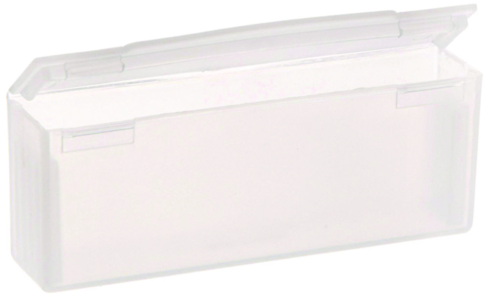 Versandbehälter für Objektträger, seitliche Öffnung